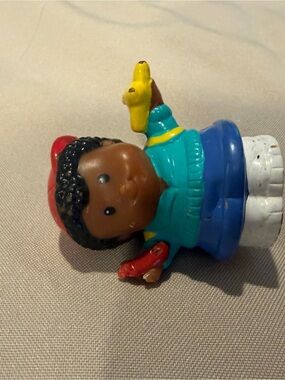 Fisher-Price Teal & Blue Doll with Yellow Duck and Red Bird